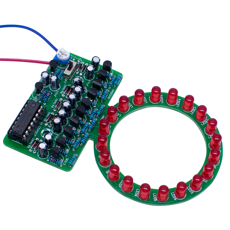 Diy Electronics Projects For Students - CD4017 リンググラデーション LED フローイングランプ DIY キット、楽しい教育プロジェクト用の電子溶接トレーニングパーツ