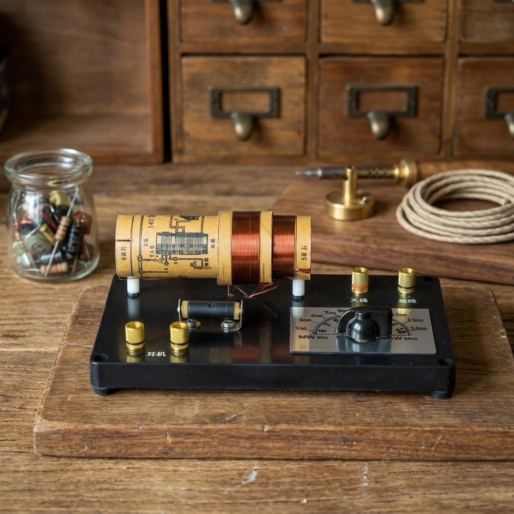 Diy Electronics Projects For Beginners - アナログ受信機DIYキット1セット、クリスタル検出器用、はんだ付け不要、初心者向け電子工作学習プロジェクト