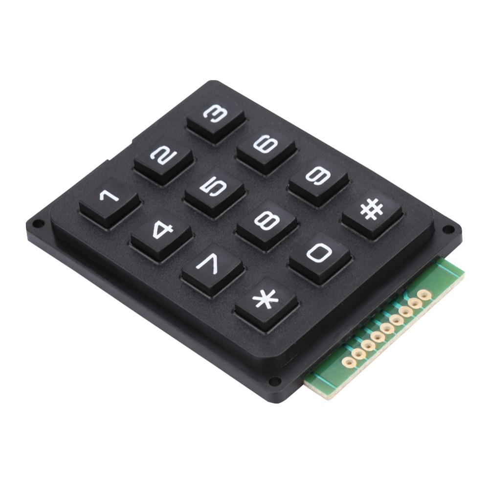 Diy Electronics Uk - 実用的な 12 キーキーボードモジュール 3x4 プッシュボタンマトリックスアレイスイッチ外部キーパッド DIY