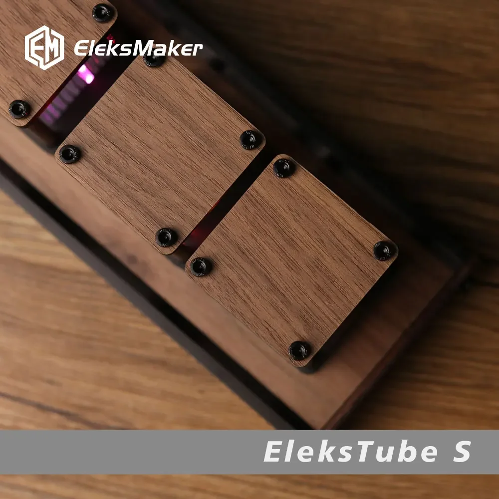Diy Electronics Gift Ideas - RGB ニキシー管時計 DIY 卓上時計 LED 電子デスクトップテーブルデジタル時計高級金属デスク時計装飾品ギフトアイデア