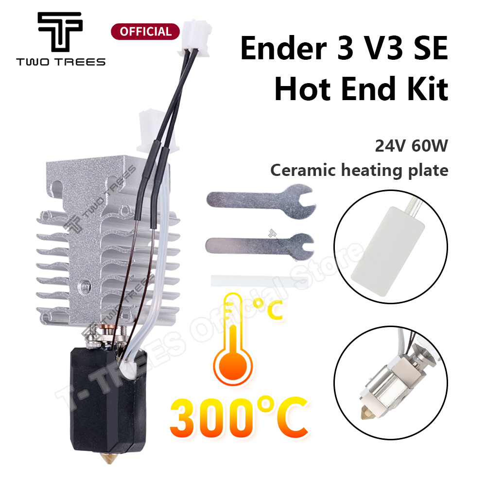 Creality Printer Ender 3 V3 - ホットエンドキット,Creality Ender 3,v3,se,24v,60w,セラミックヒーター,サーミスター,3Dプリンター部品,ノズルキット,加熱ブロック用
