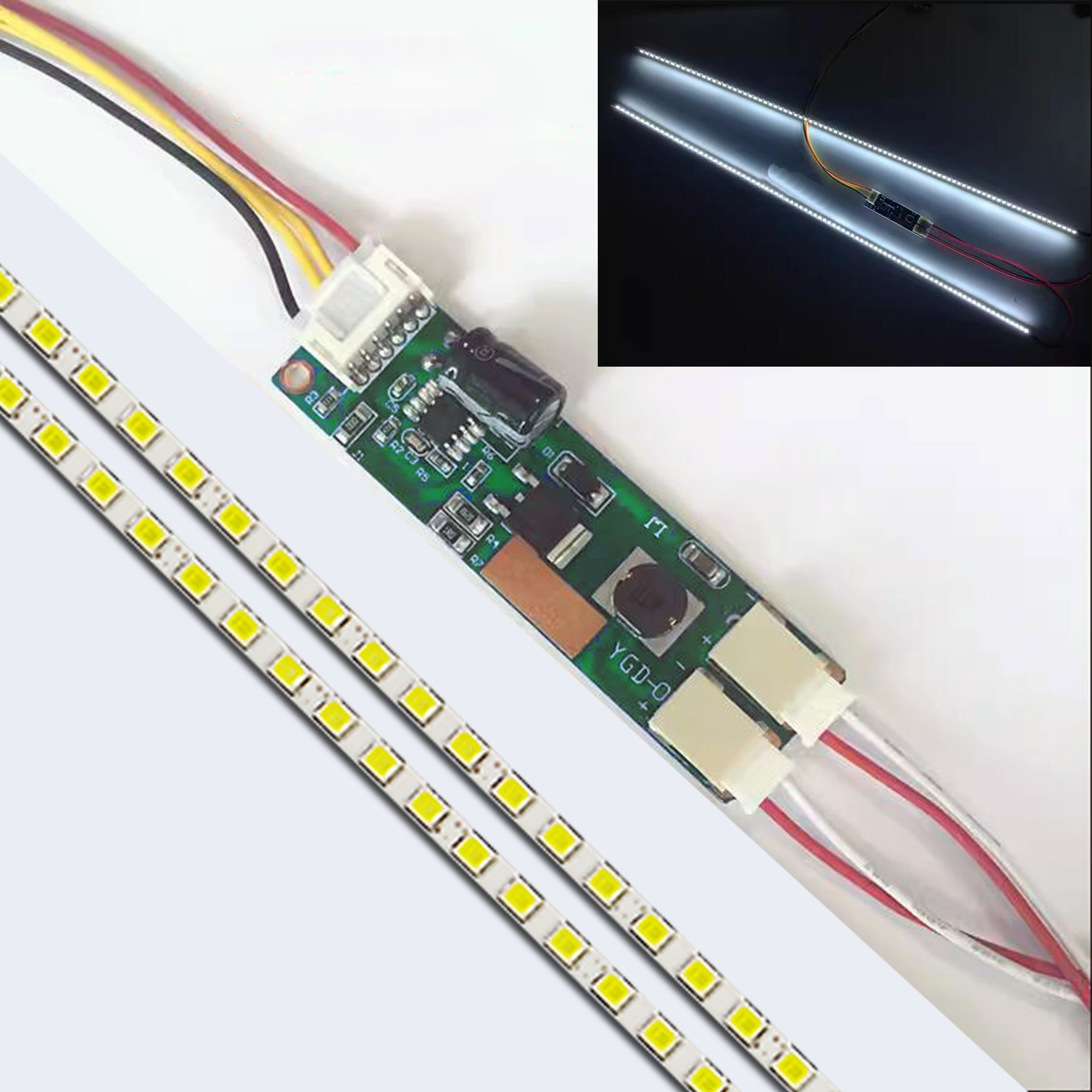 Led Assortment Kit - LEDバックライトランプアップデートキット調整可能15 17 19 20 22 24インチLCD改造LEDキットLCDテレビモニターLEDバックライトストリップ
