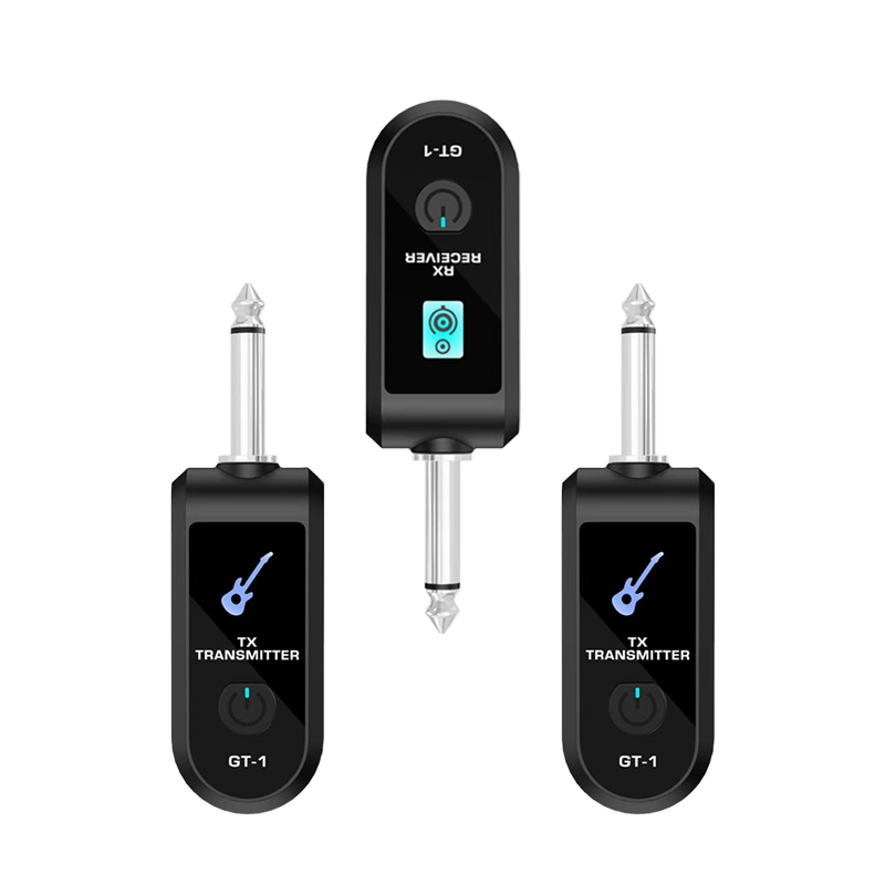 Diy Electric Guitar Electronics - K-007 新型楽器用ワイヤレス送受信機、1対2の楽器用ピックアップギターワイヤレス送受信機、電気吹管ワイヤレス送受信機、ベースワイヤレス送受信機、複数の楽器に対応、有線楽器接続をワイヤレス接続に変換して音楽伝送に最適、高音質、長時間バッテリー駆動、使いやすい。