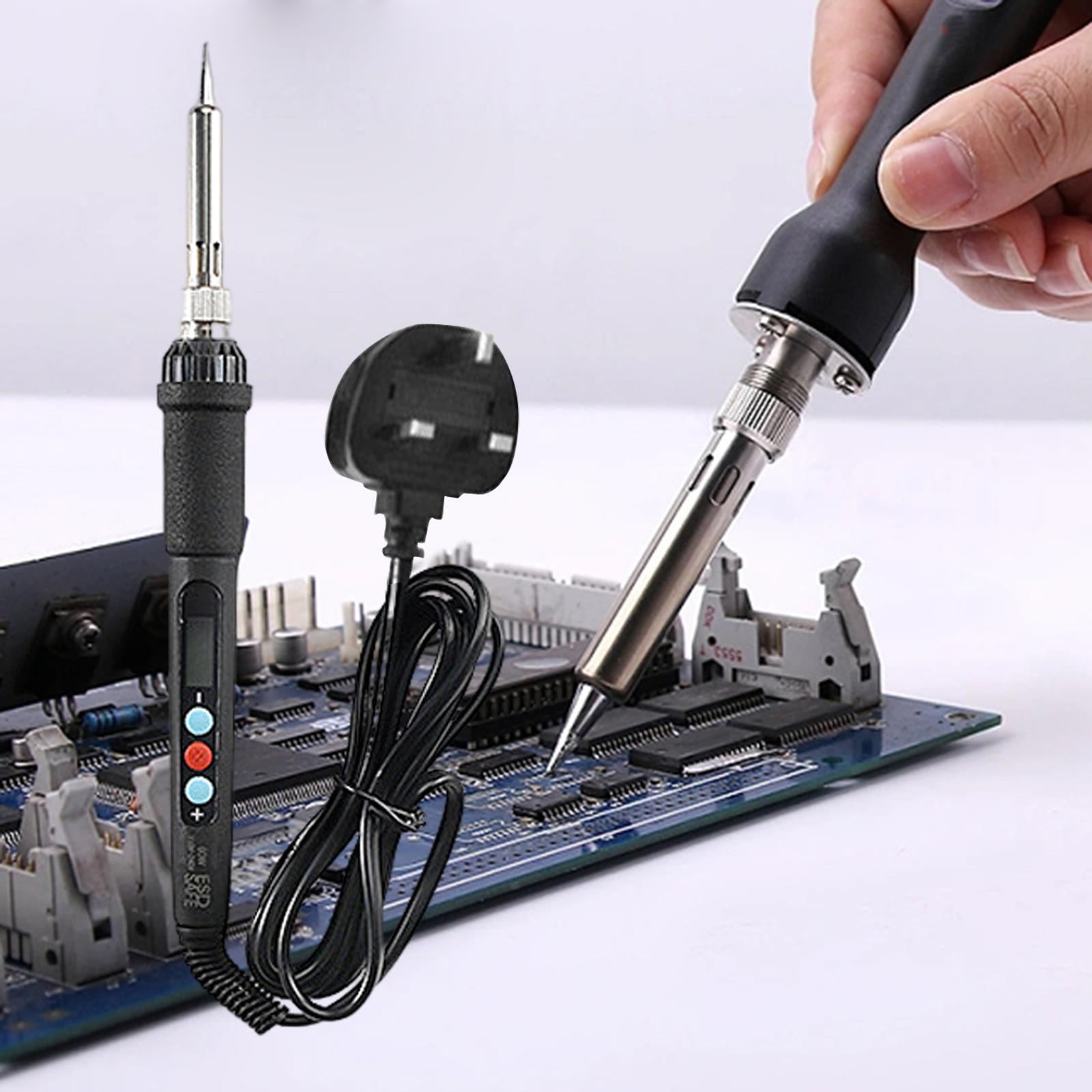 Diy Electronics Uk - 電気はんだごて はんだごて DIY用電動工具 電子製品の修理や修理用 ジュエリー UKアダプター