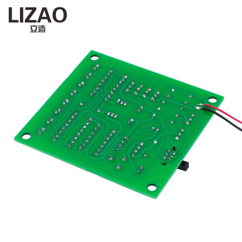 Hobby Diy Electronics Kit - LEDフローライトコントローラーDIYキット、学生向け電子はんだ付けプロジェクト用ランニングライト回路基板