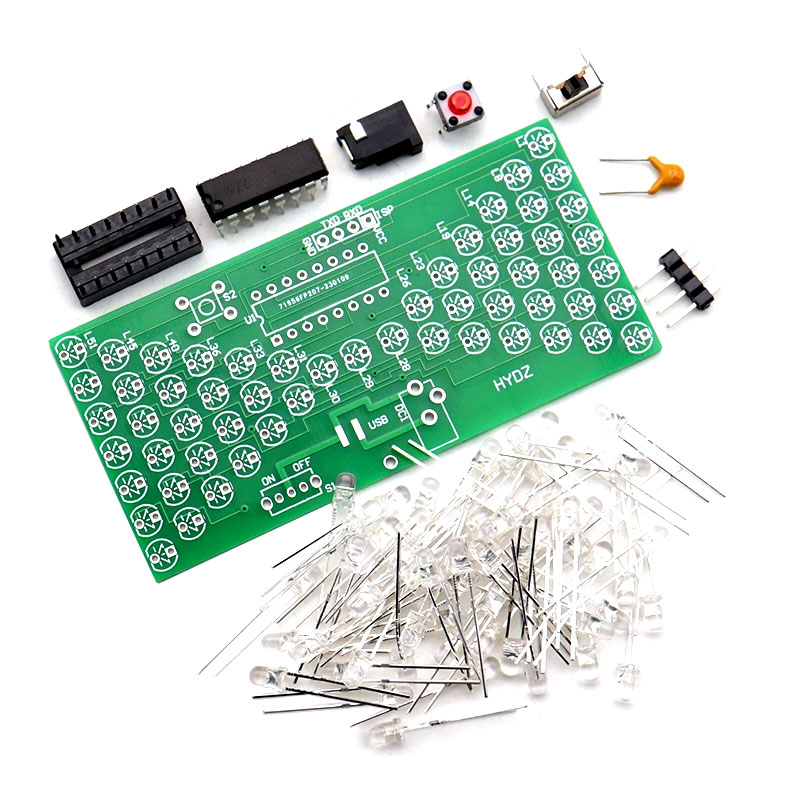 Diy Electronics Projects For Beginners - LED砂時計学習キット - 初心者向けSTCマイクロコントローラーDIYはんだ付けプロジェクト、模擬砂流電子教育