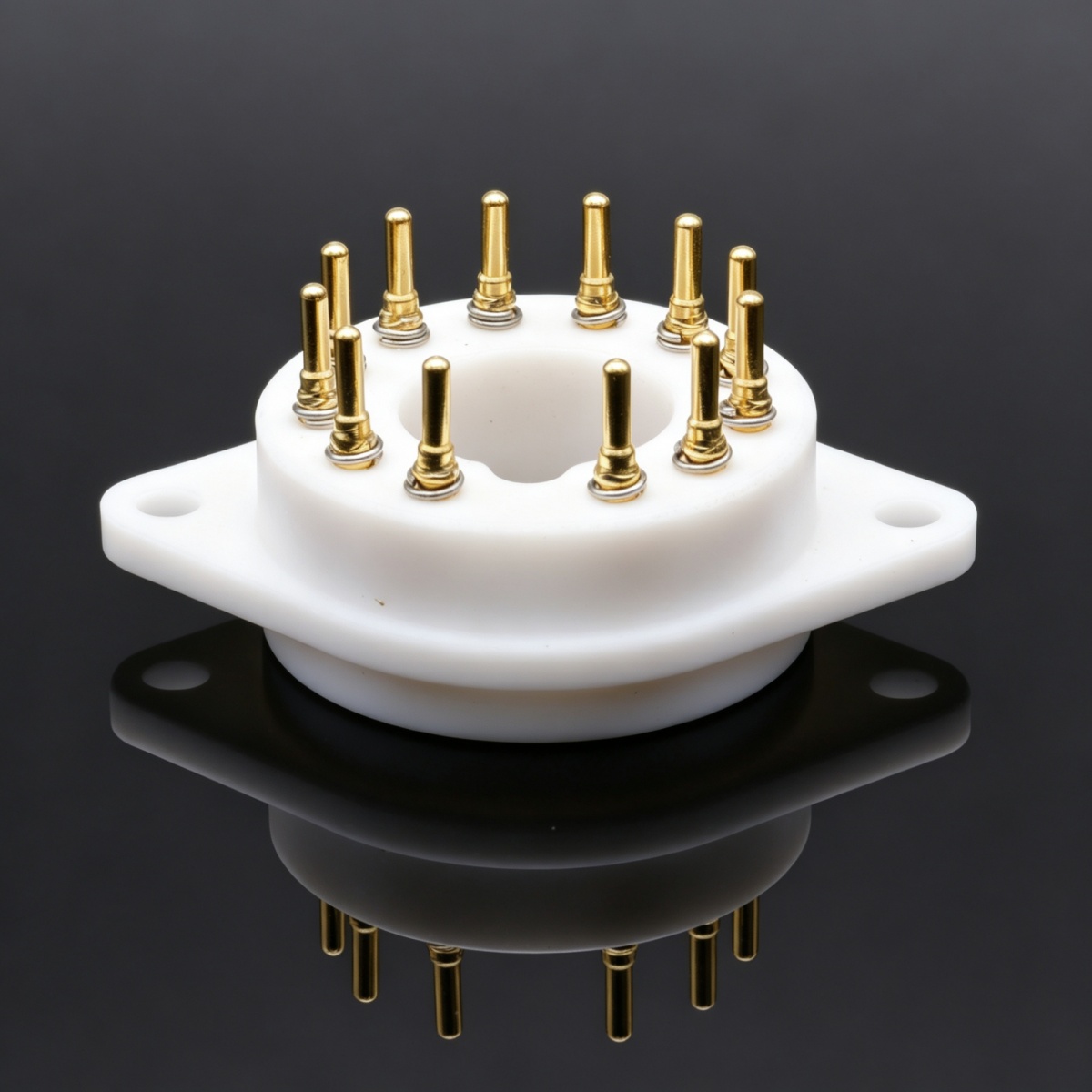 EIZZ 12ピンPTFE真空管ソケットベースホルダー（6U - Diy Electronics Holder のレビューと価格