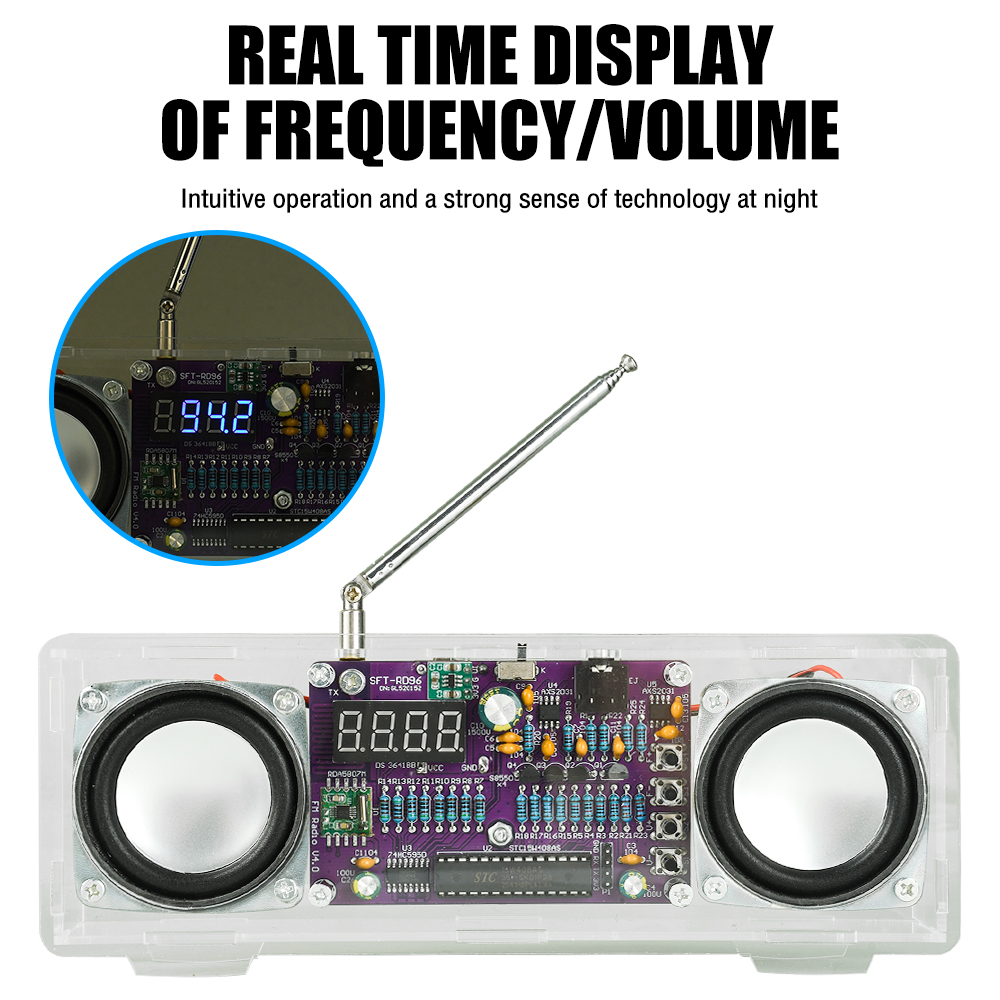 デュアルチャンネル電子 FM ラジオはんだ付けキット 87. - Diy Electronics Youtube Channel のレビューと価格
