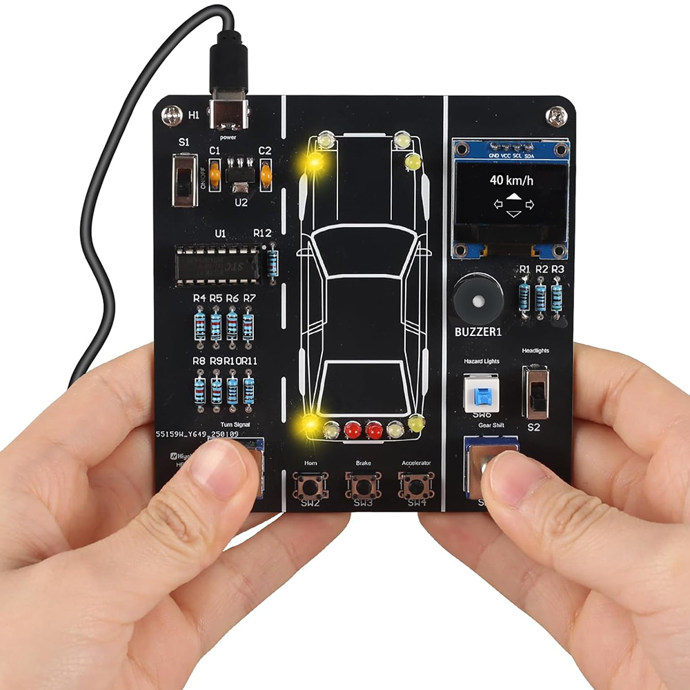DIY 車運転シミュレーションはんだ付け練習キット STEM - Diy Electronics Projects For Students のレビューと価格