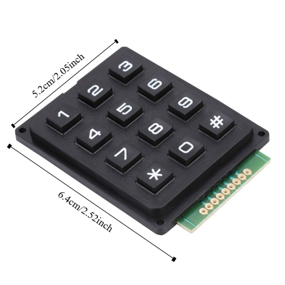 実用的な 12 キーキーボードモジュール 3x4 プッシュボ - Diy Electronics Uk のレビューと価格