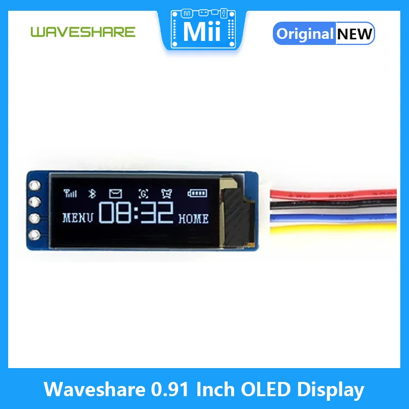 Waveshare 0.91 インチ OLED ディスプレイ - I2C Lcd Display のレビューと価格