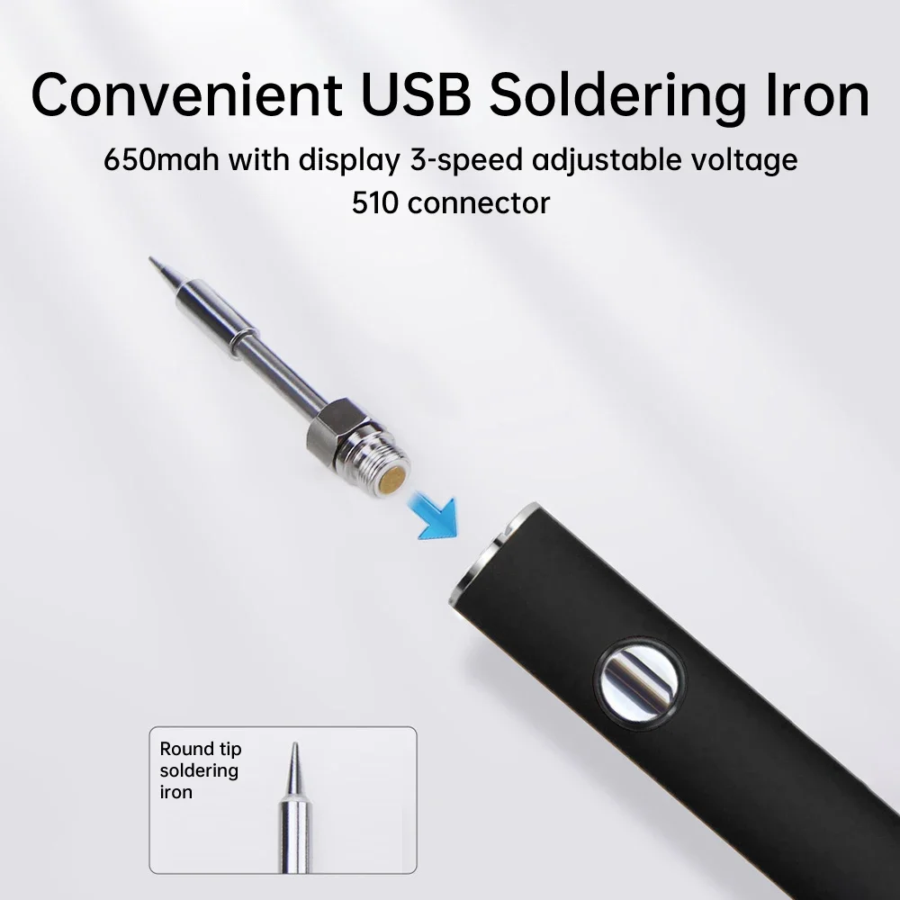 510 スマートはんだごてキット 電圧調整可能 USB 電源 - Diy Electronics Bench のレビューと価格