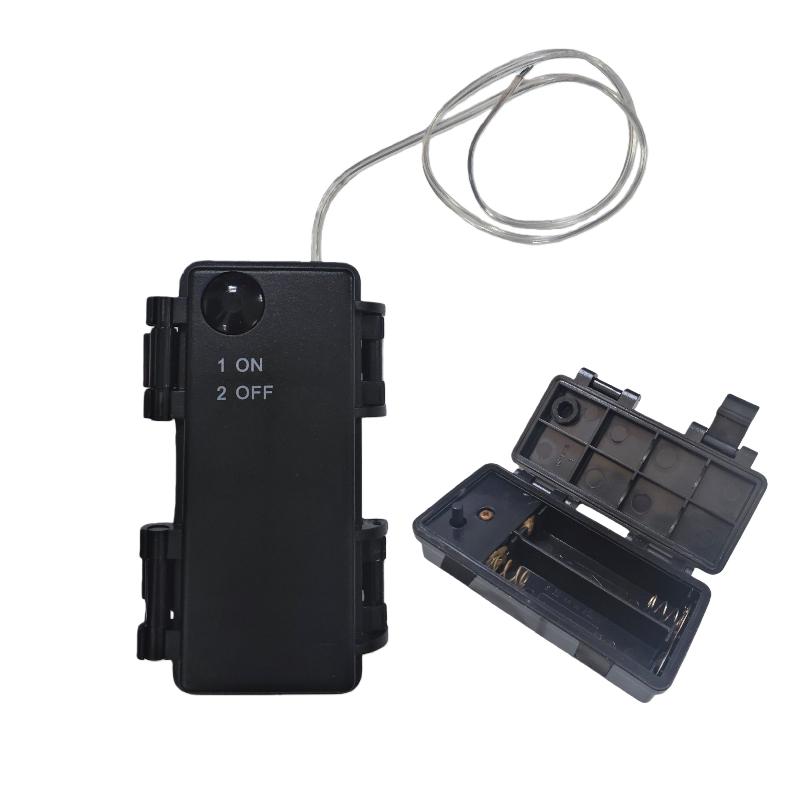 1 個 2 セクション単三電池ホルダー 3V 防水防塵カート - Diy Electronics Holder のレビューと価格