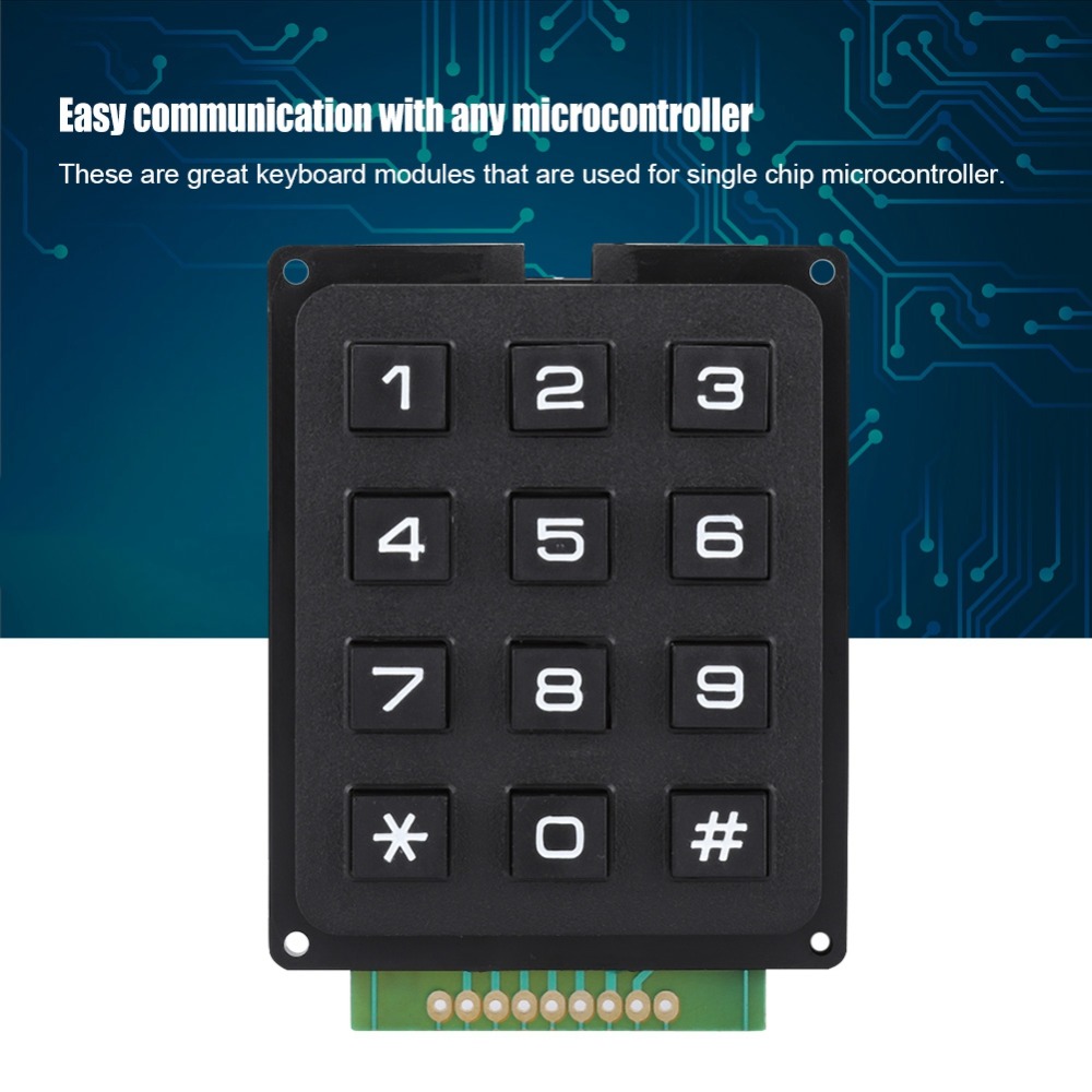 実用的な 12 キーキーボードモジュール 3x4 プッシュボ - Diy Electronics Uk のレビューと価格