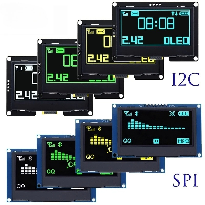 2.4インチ 2.42インチ 128x64 OLED LCD - I2C Lcd Display のレビューと価格