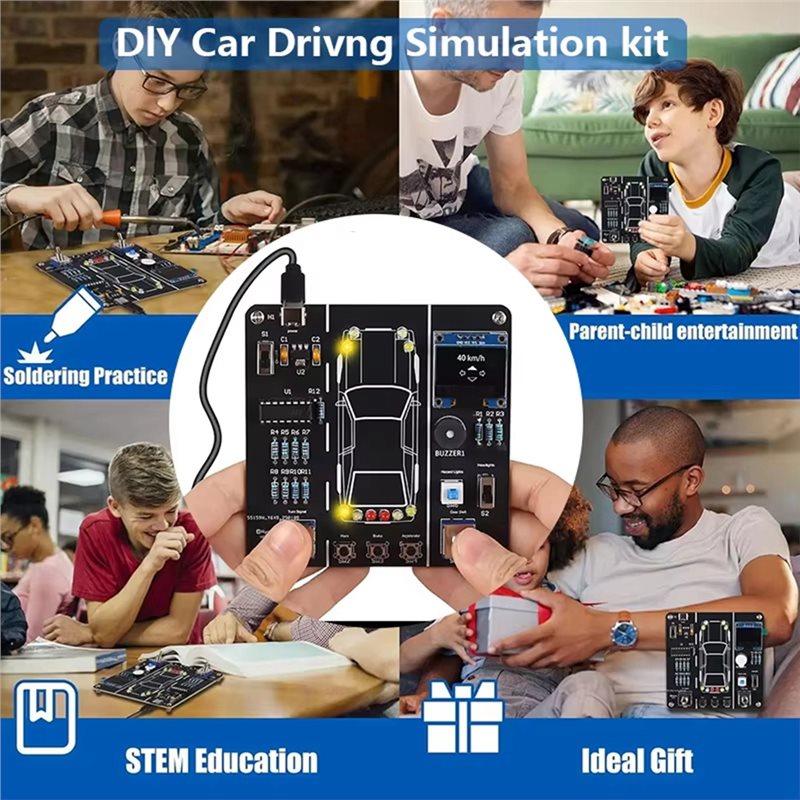 JABS-DIY 車の運転シミュレーション はんだ付け練習キ - Diy Electronics Projects For Students のレビューと価格