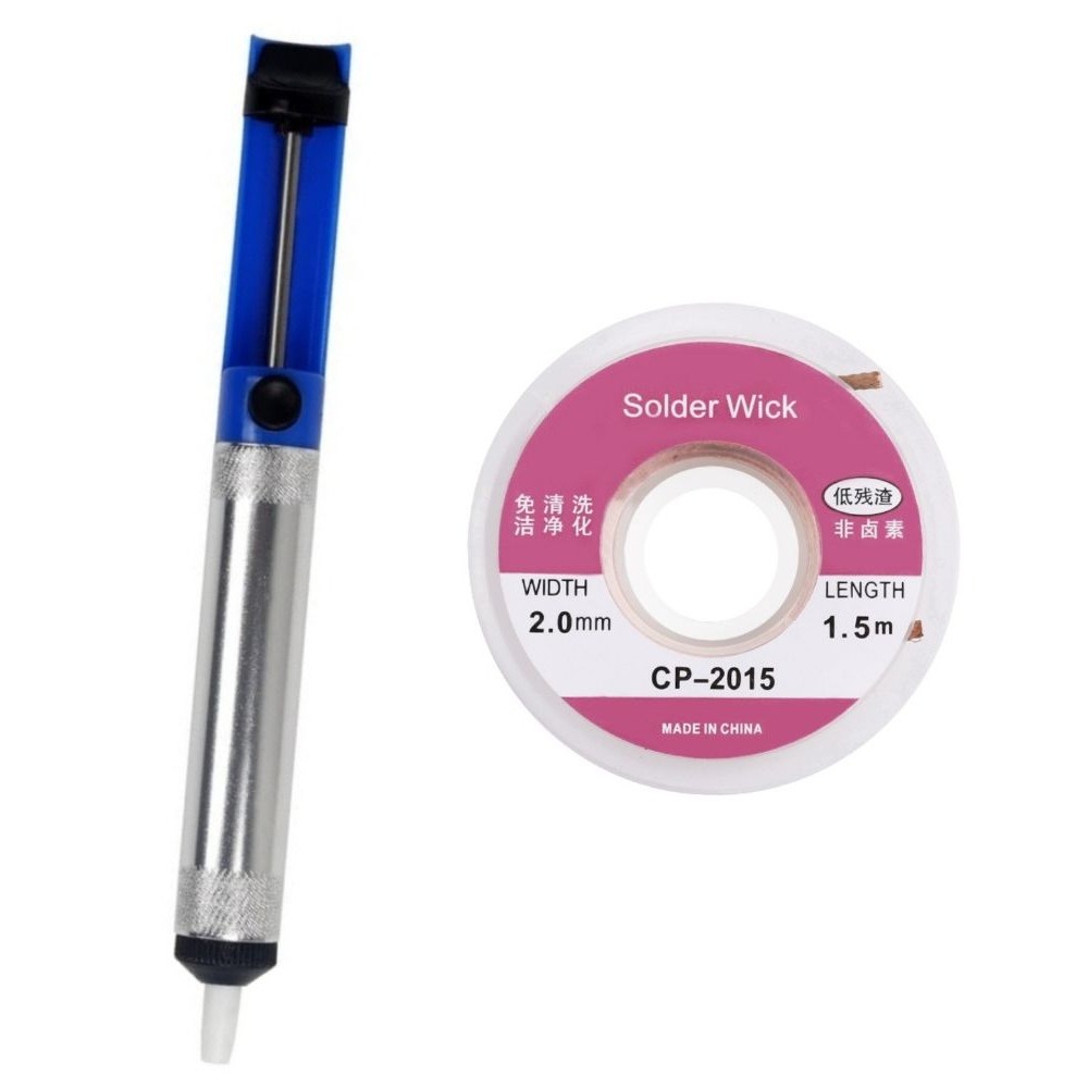 アルミはんだ除去ポンプ真空錫除去ペンはんだ除去メッシュ編組テ - Flux Pen Electronics のレビューと価格