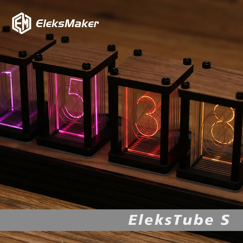 RGB ニキシー管時計 DIY 卓上時計 LED 電子デスク - Diy Electronics Gift Ideas のレビューと価格