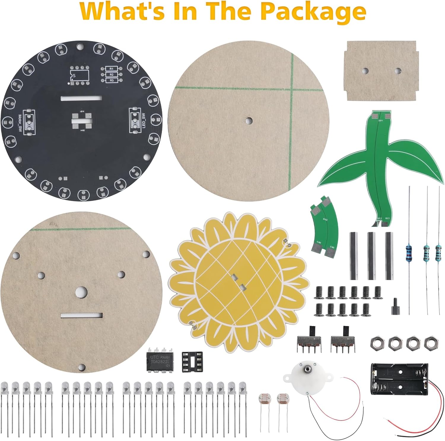 光追いかけひまわりはんだ付けキット DIY 回転電子プロジェ - Diy Electronics Gift Ideas のレビューと価格