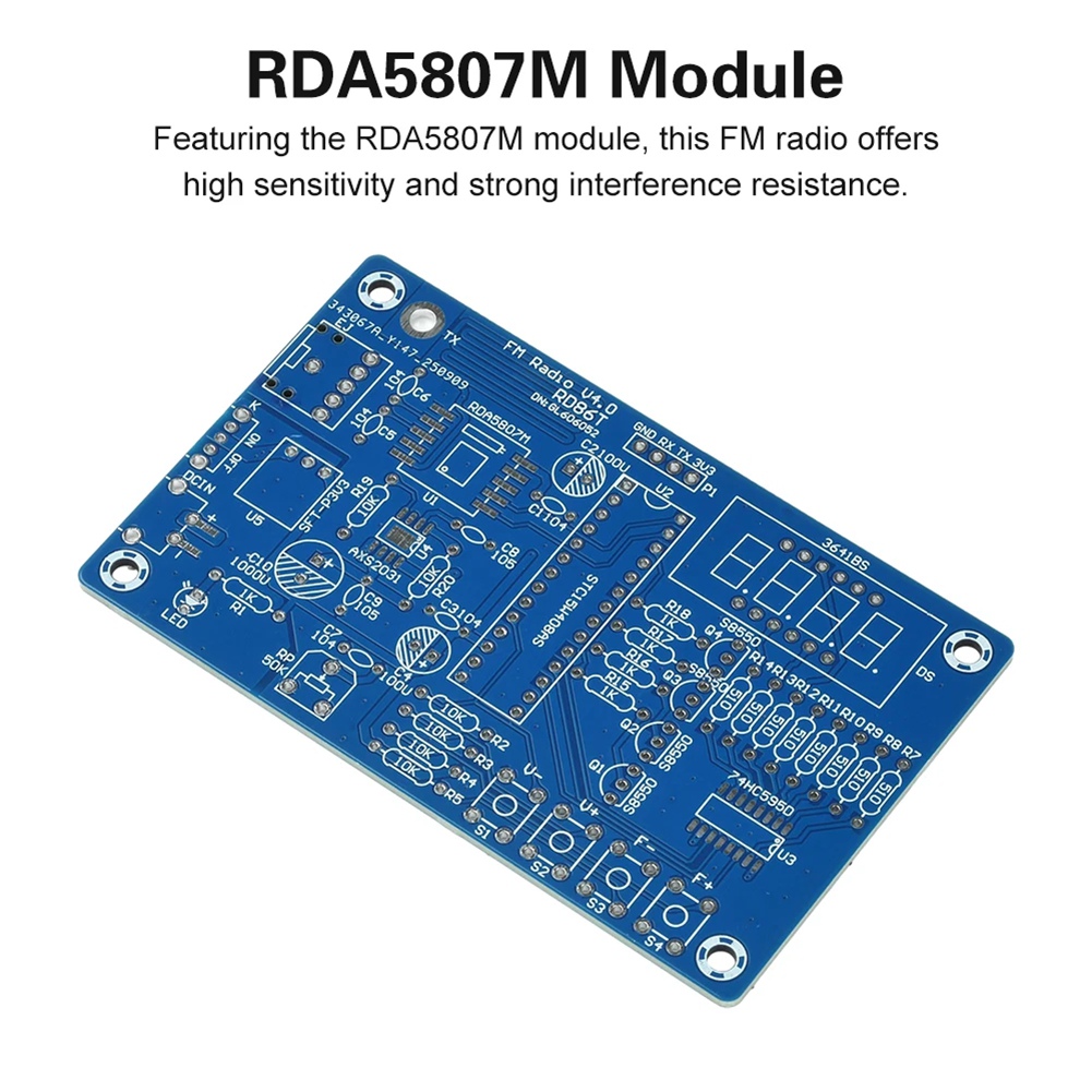 uyuy DIY FMラジオ電子キット 調整可能な周波数 8 - Diy Electronics Projects For Beginners のレビューと価格