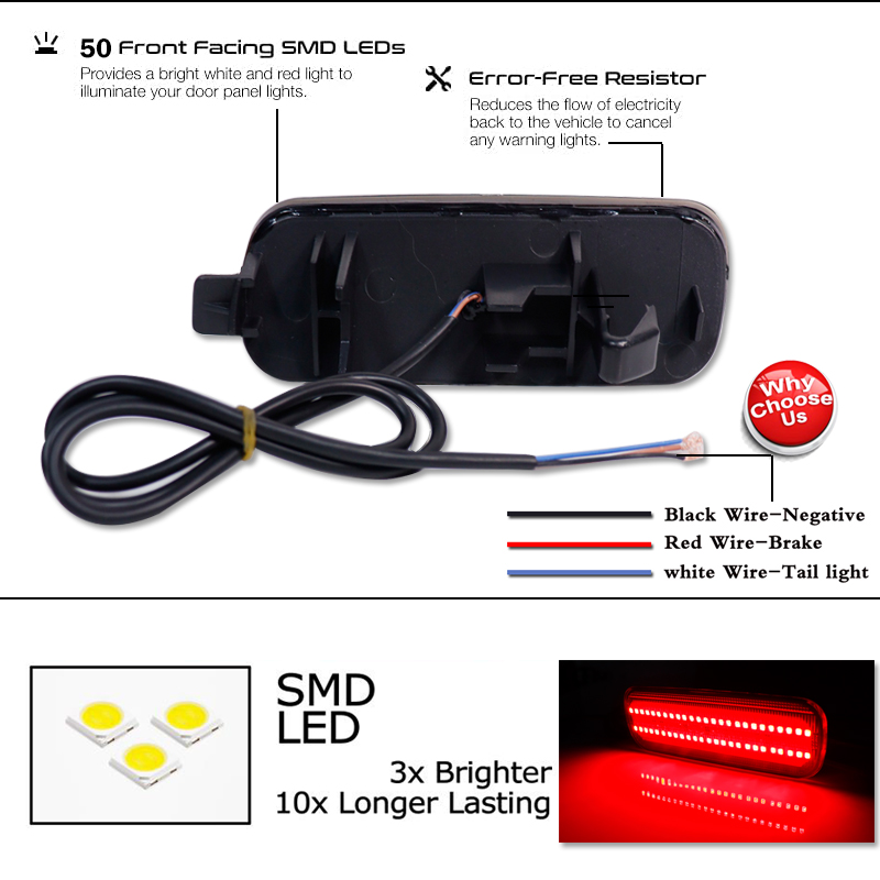 LED車用リアバンパーライト,エキゾーストライト,ヘッドライ - Led Assortment Kit のレビューと価格