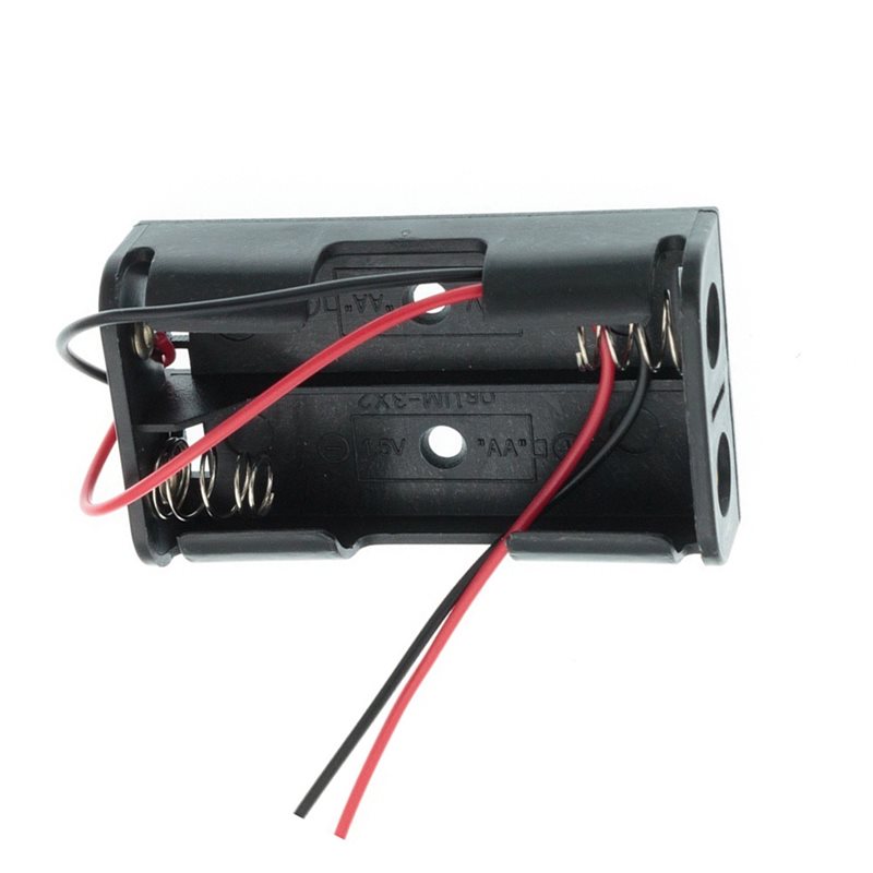 AAAEL-100個 2AA電池ケースボックス ワイヤーリー - Diy Electronics Holder のレビューと価格