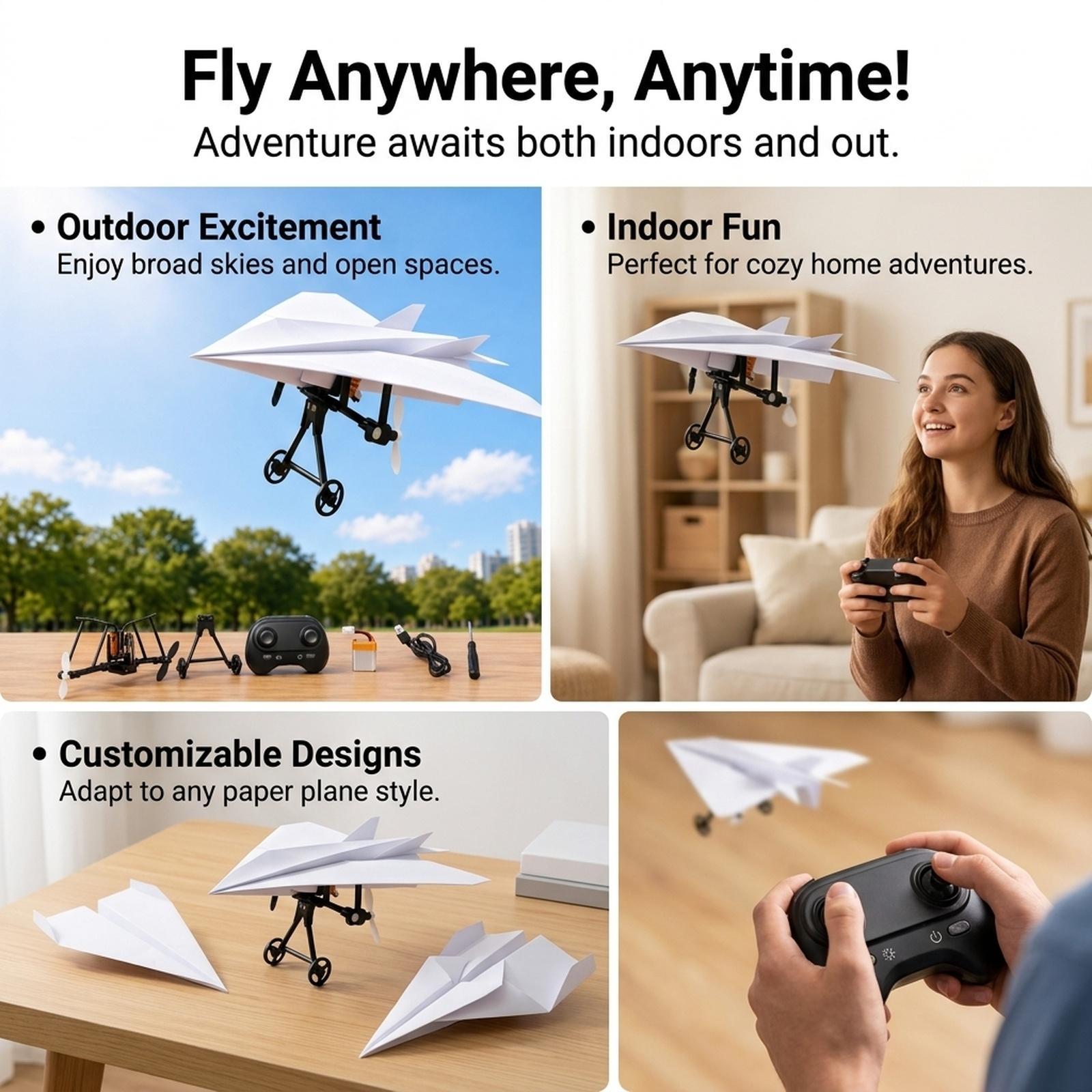 ミニRC飛行機DIYキット ABS素材 電子リモコン 紙飛行 - Diy Electronics Projects For Beginners のレビューと価格