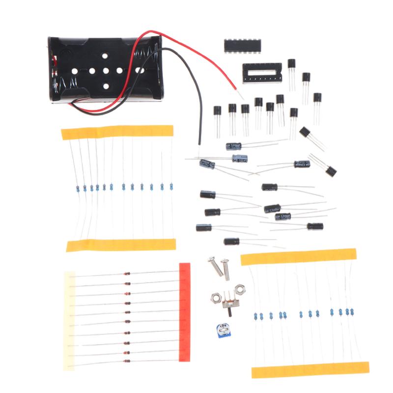 DIY LED流水ライトキット NE555 はんだ付け練習用 - Diy Electronics Projects For Students のレビューと価格