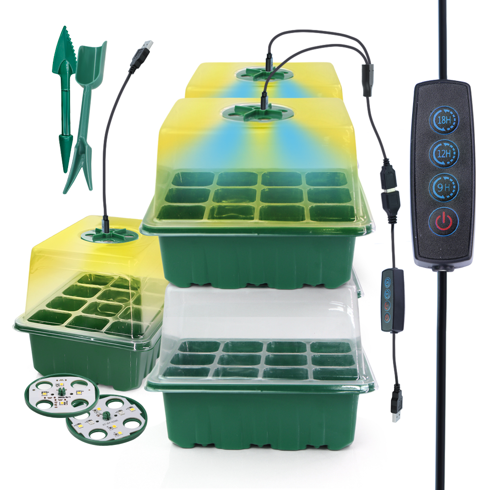 LED 保育園ポットと成長ライト植物種子スタータートレイ家庭 - Led Assortment Kit のレビューと価格