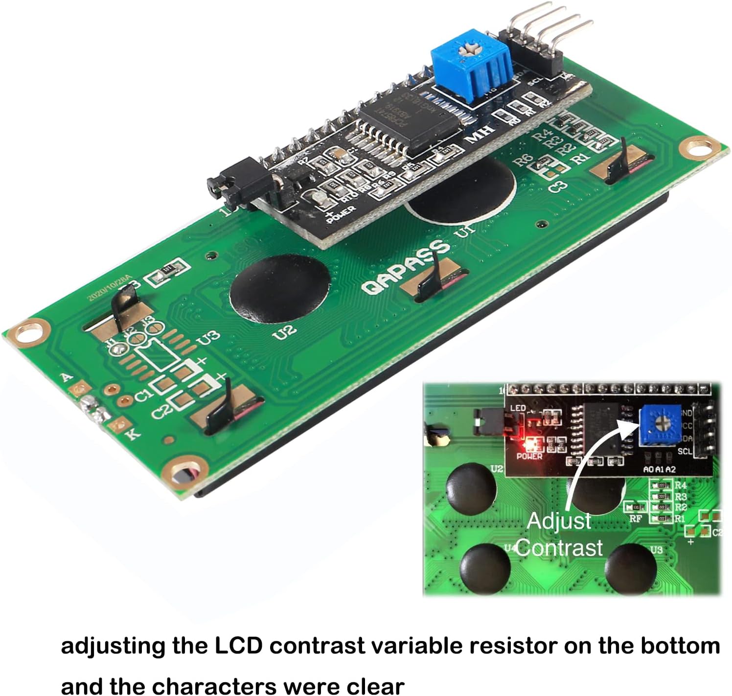 ブルーバックライトモジュール,インターフェイスアダプター付き - I2C Lcd Display のレビューと価格