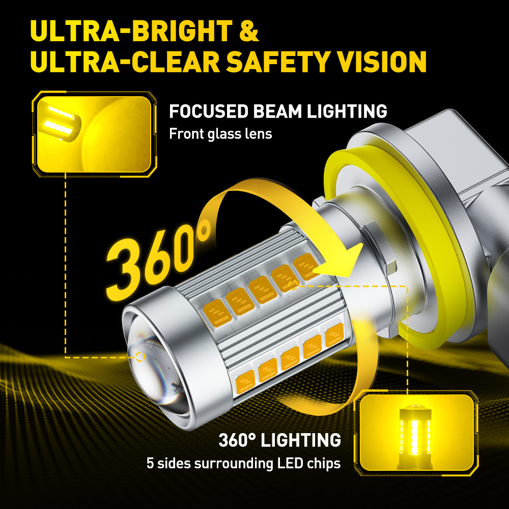 AUXITO 6G27 フォグライト H8 H9 H11 H - Led Assortment Kit のレビューと価格