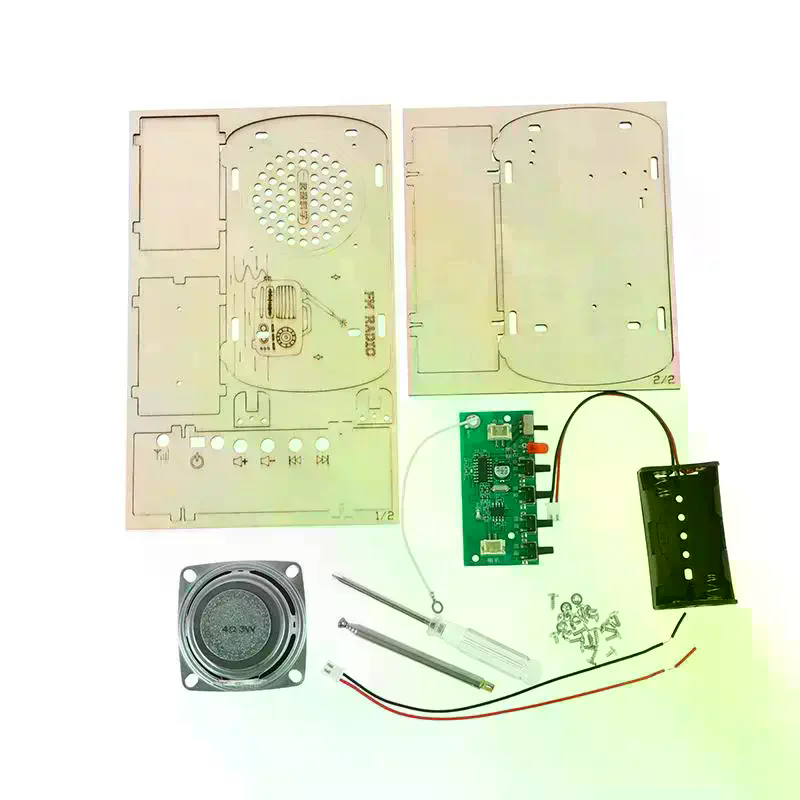 /Cna/DIY 木製 FM ラジオキット ヴィンテージ組み - Diy Electronics Projects For Students のレビューと価格